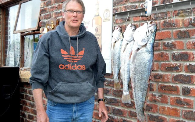 Mario van der Westhuizen, 2de plek, asook swaarste vis (kabeljou - 5.4kg)